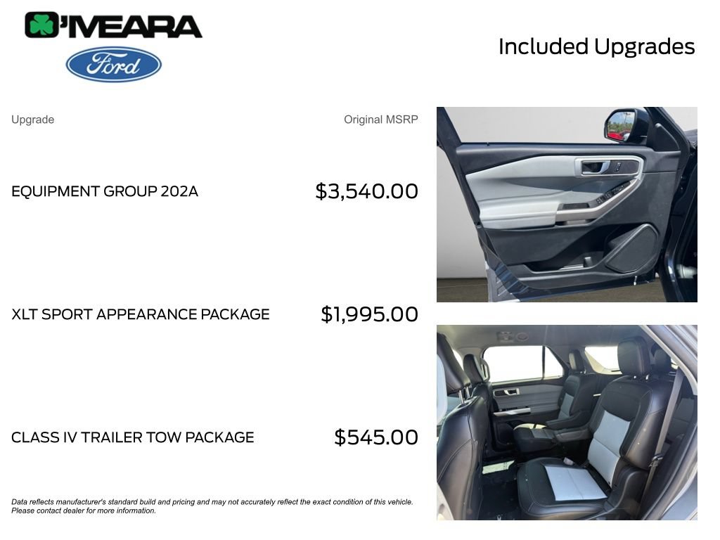 Used 2023 Ford Explorer XLT w/ Equipment Group 202A AWD/4WD image 4