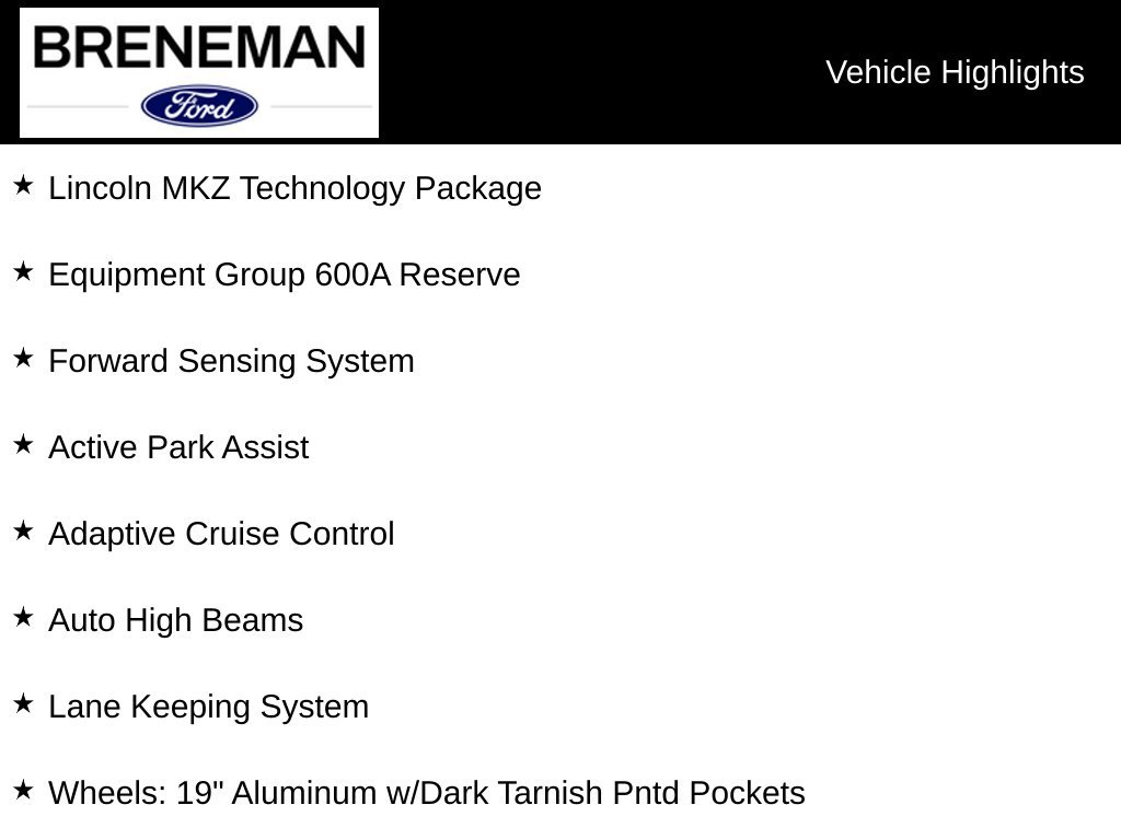 Used 2016 Lincoln MKZ Hybrid w/ Equipment Group 600A Reserve FWD image 5