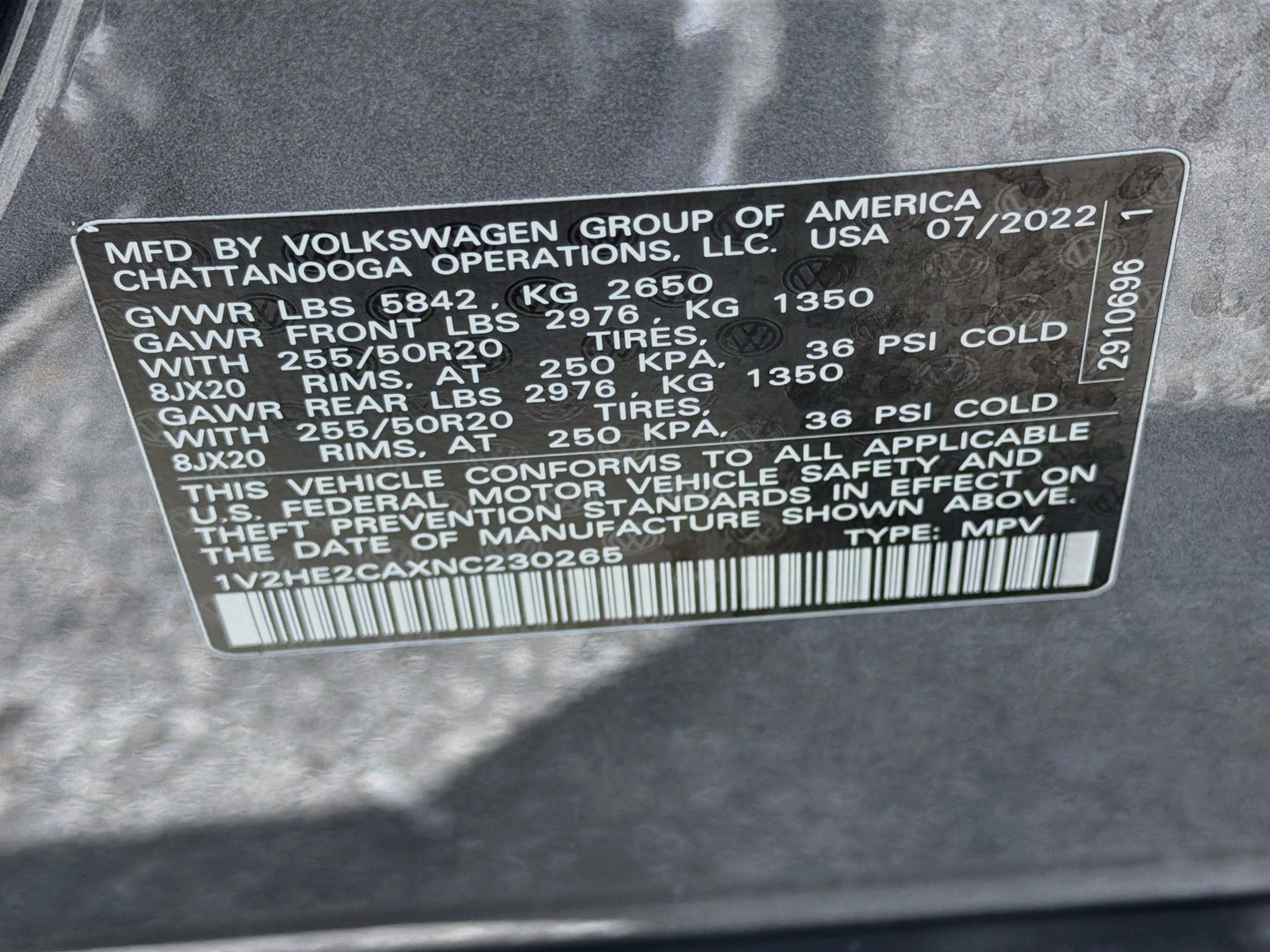 Used 2022 Volkswagen Atlas Cross Sport SE AWD/4WD image 41