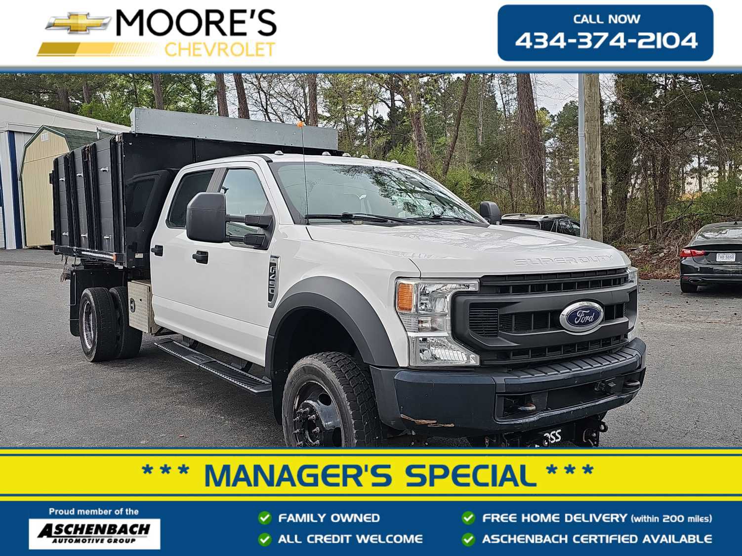 Used 2021 Ford F450 XL w/ Snow Plow Prep Package RWD image 1