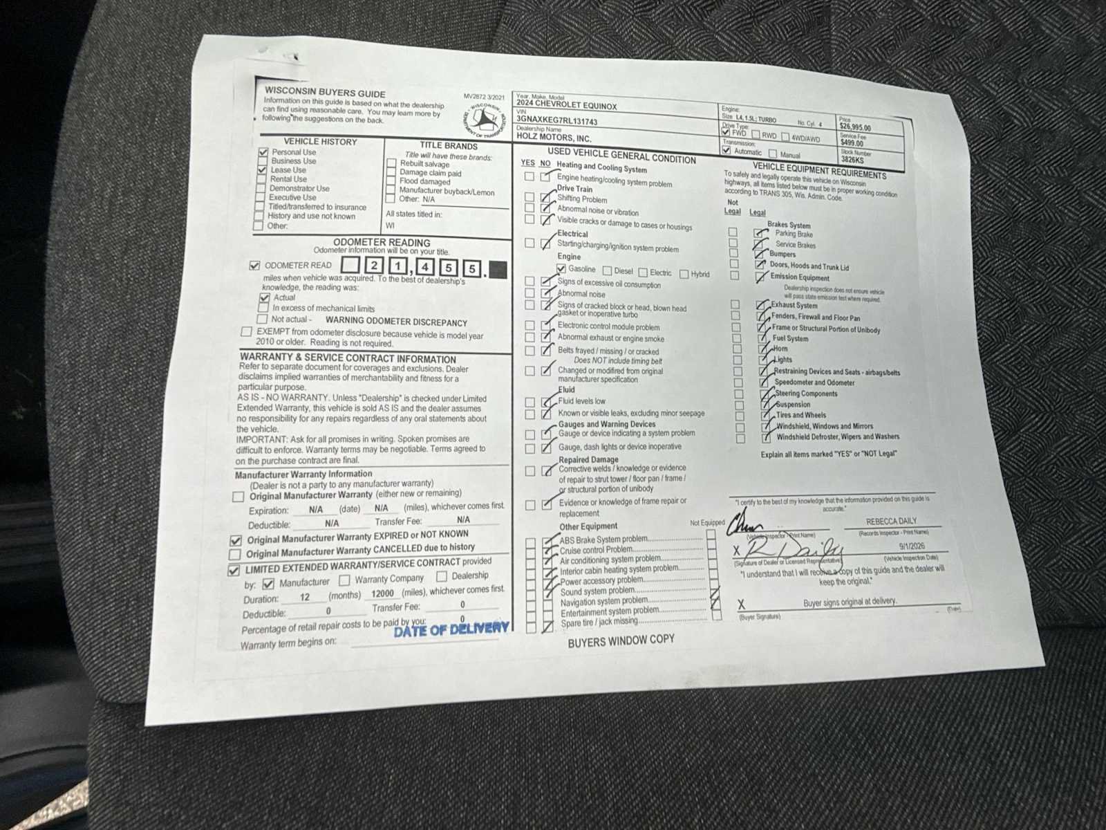 Certified 2024 Chevrolet Equinox LT FWD image 28