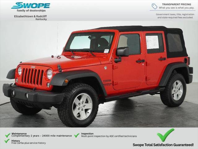 Certified 2017 Jeep Wrangler Unlimited Sport w/ Quick Order Package 24S AWD/4WD image 7