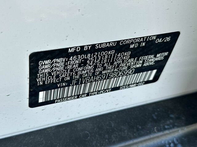 New 2026 Subaru WRX AWD/4WD image 25