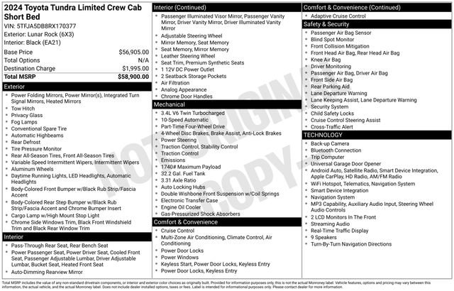 Used 2024 Toyota Tundra Limited AWD/4WD image 35