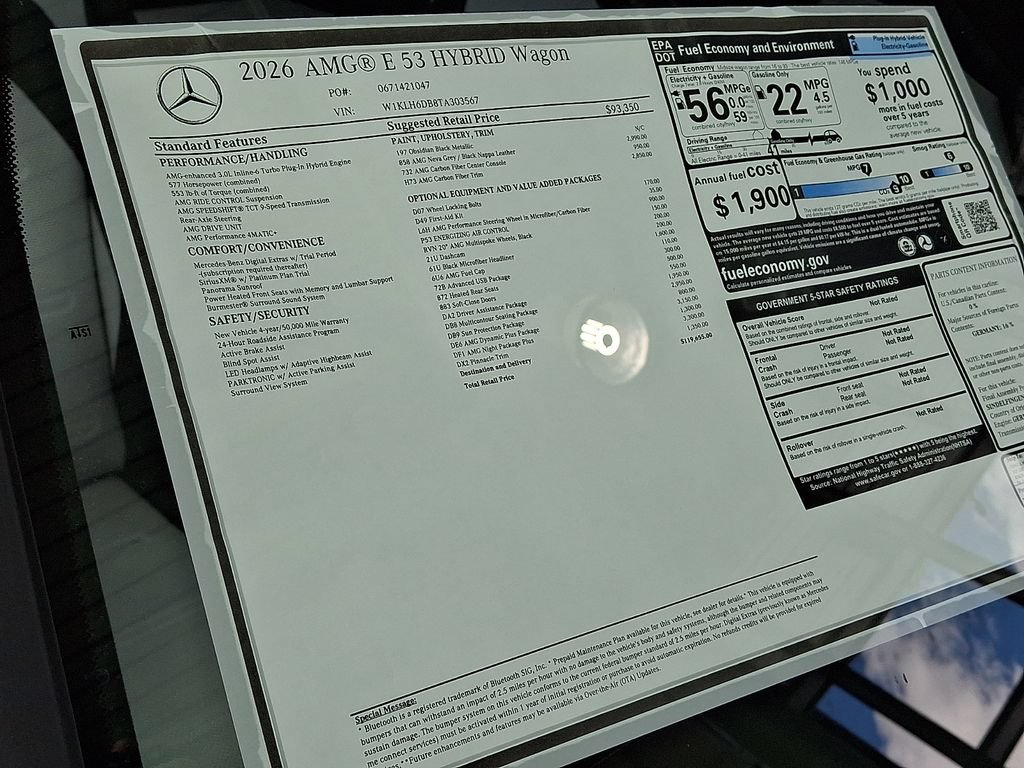 New 2026 Mercedes-Benz E 53 AMG e 4MATIC Wagon image 25