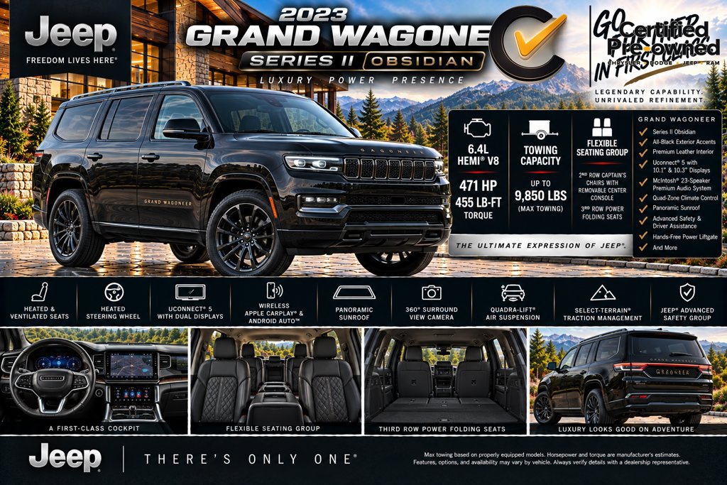 Used 2023 Jeep Grand Wagoneer Series II AWD/4WD image 2