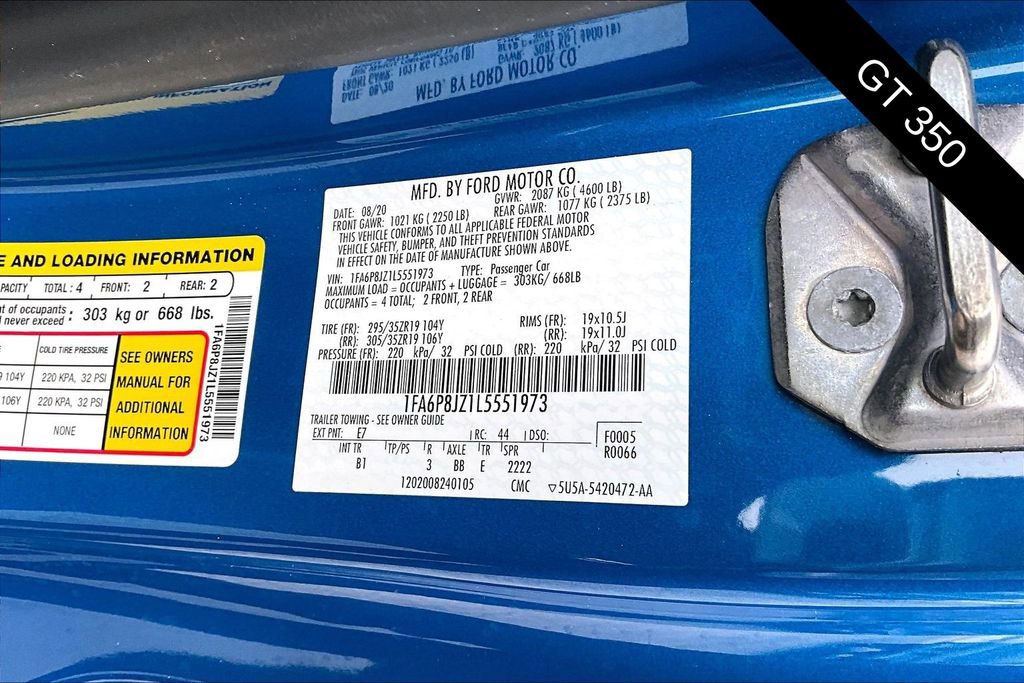 Used 2020 Ford Mustang Shelby GT350 w/ Technology Package image 17