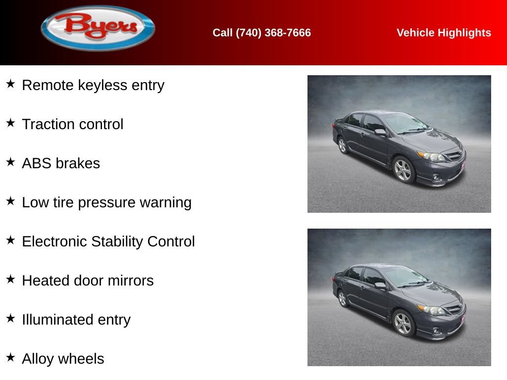 Used 2013 Toyota Corolla S FWD image 10