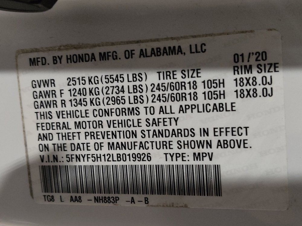 Used 2020 Honda Pilot LX image 33