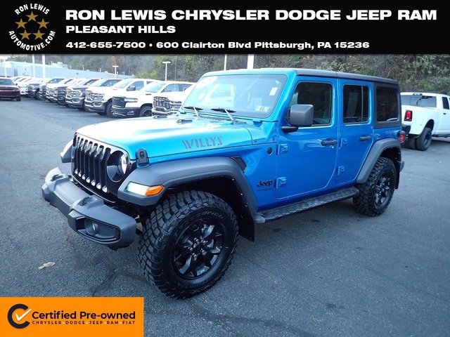 Certified 2021 Jeep Wrangler Unlimited Sport image 1