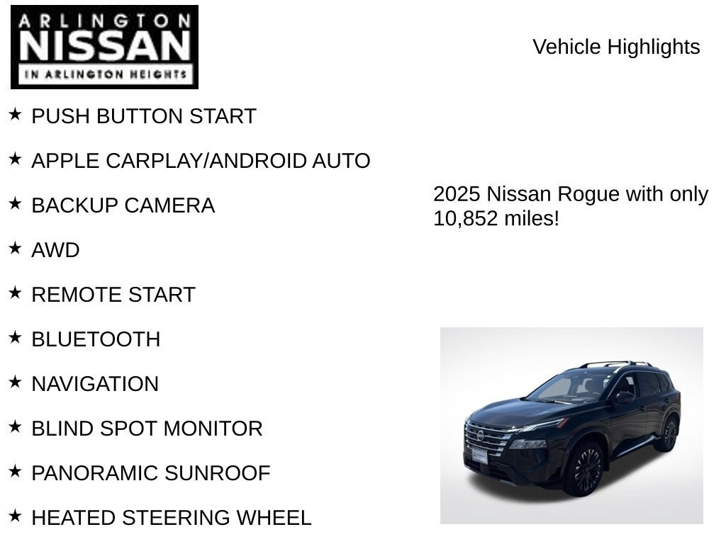 Certified 2025 Nissan Rogue Platinum w/ Platinum Premium Package AWD/4WD image 8