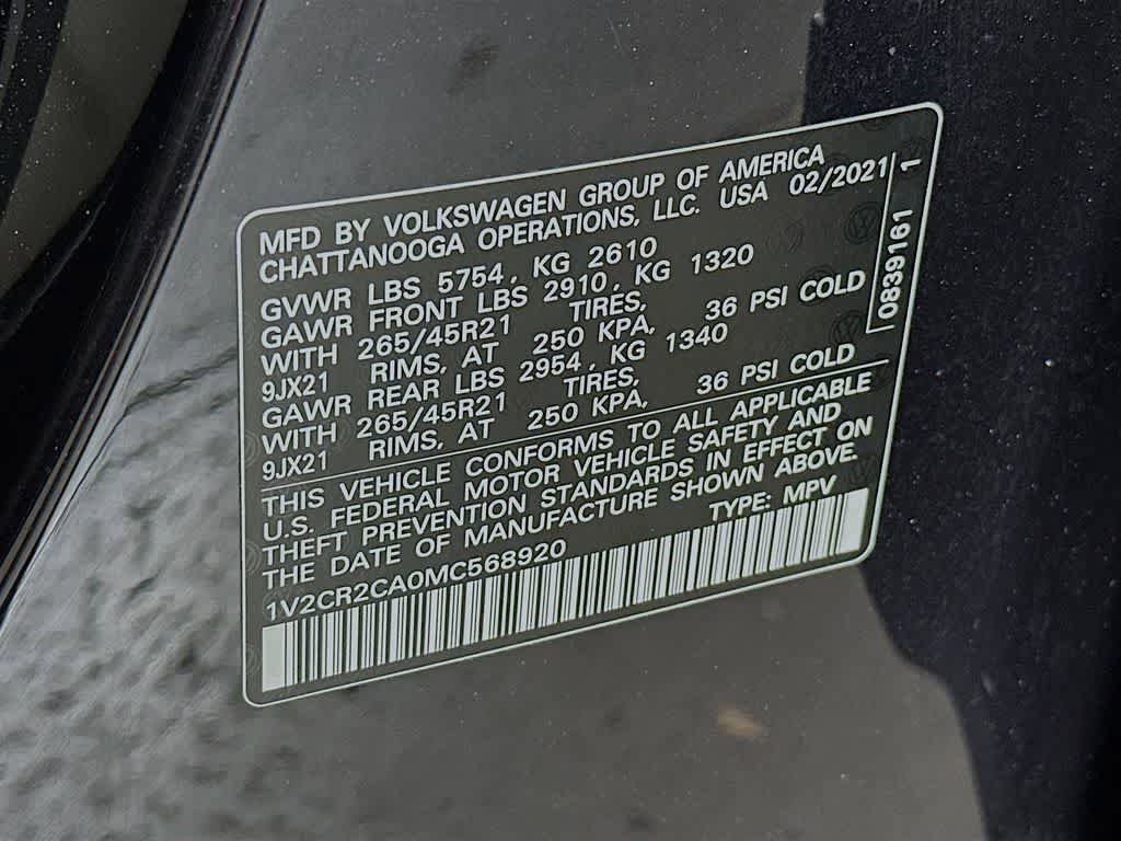 Used 2021 Volkswagen Atlas SEL R-Line FWD image 23