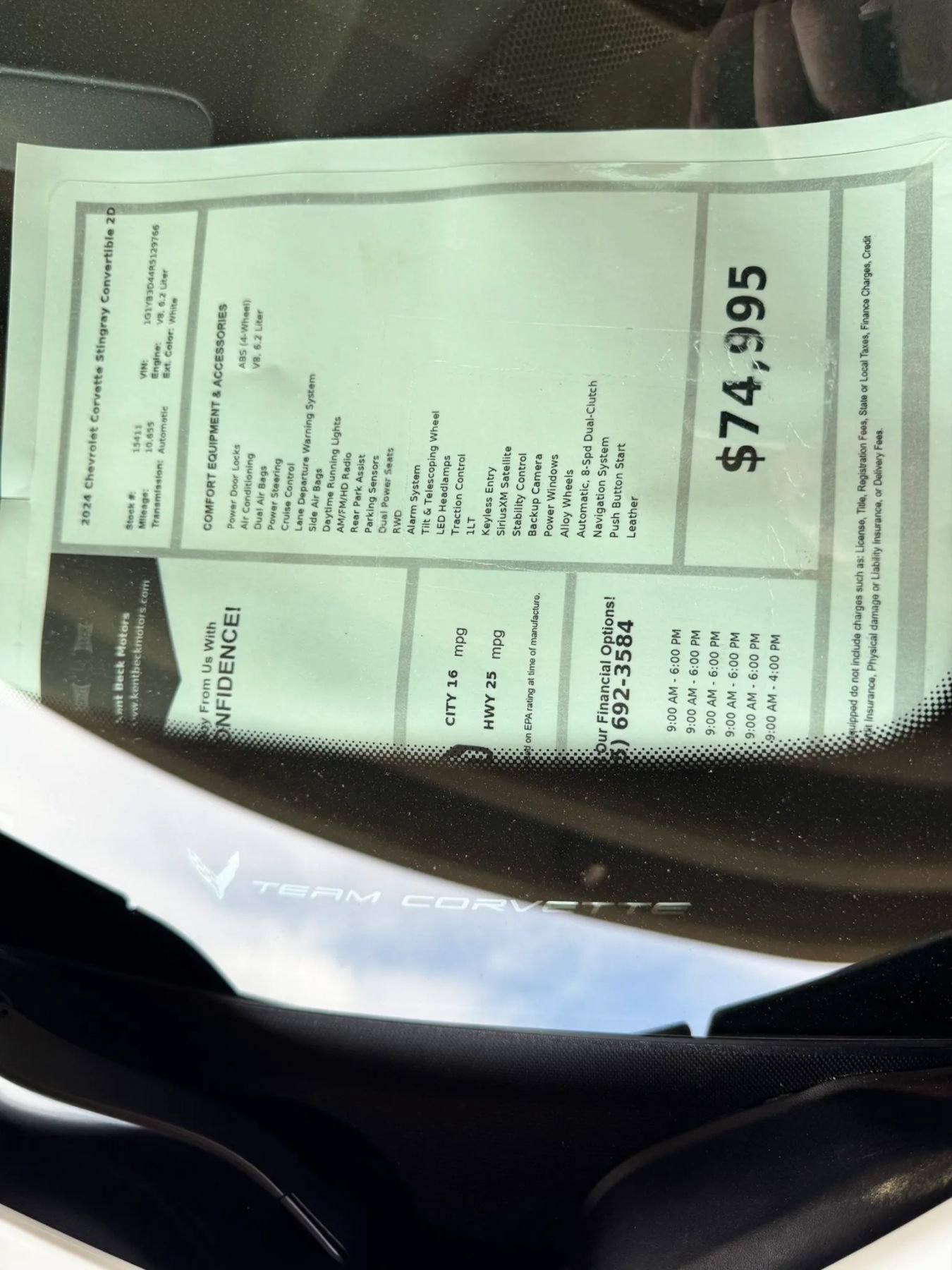 Used 2024 Chevrolet Corvette Stingray Preferred Conv w/ 2LT image 28