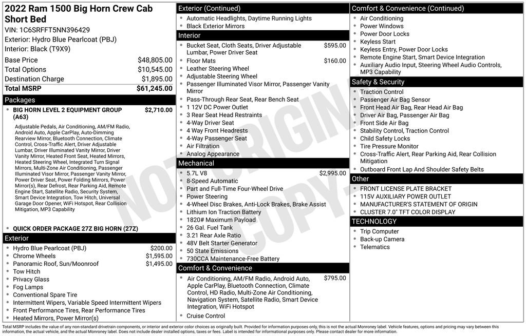 Used 2022 RAM 1500 Big Horn image 2