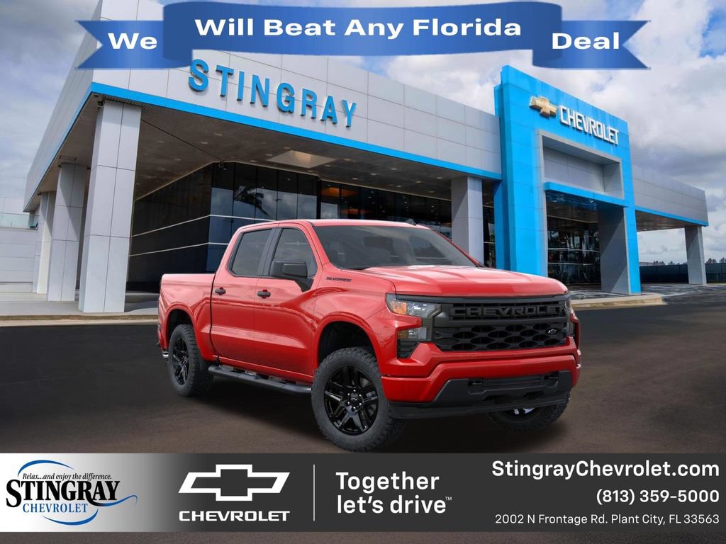 New 2026 Chevrolet Silverado 1500 Custom w/ Turbomax Blackout Package