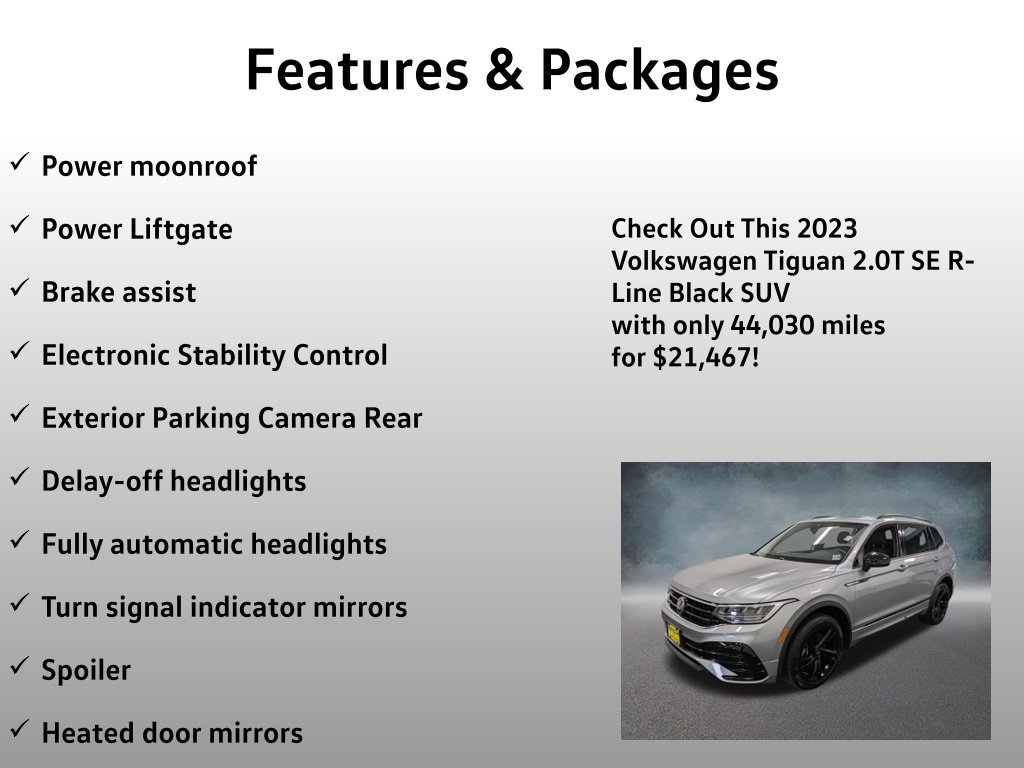 Used 2023 Volkswagen Tiguan SE R-Line AWD/4WD image 17