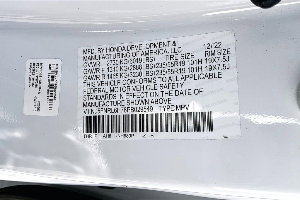 Certified 2023 Honda Odyssey Sport image 19