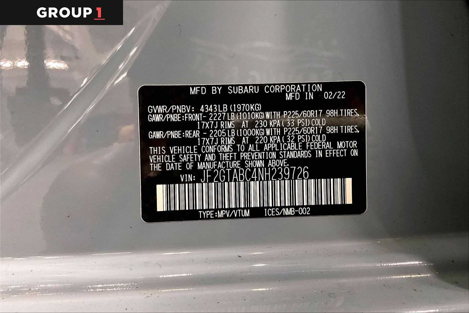 Certified 2022 Subaru Crosstrek 2.0i AWD/4WD image 35