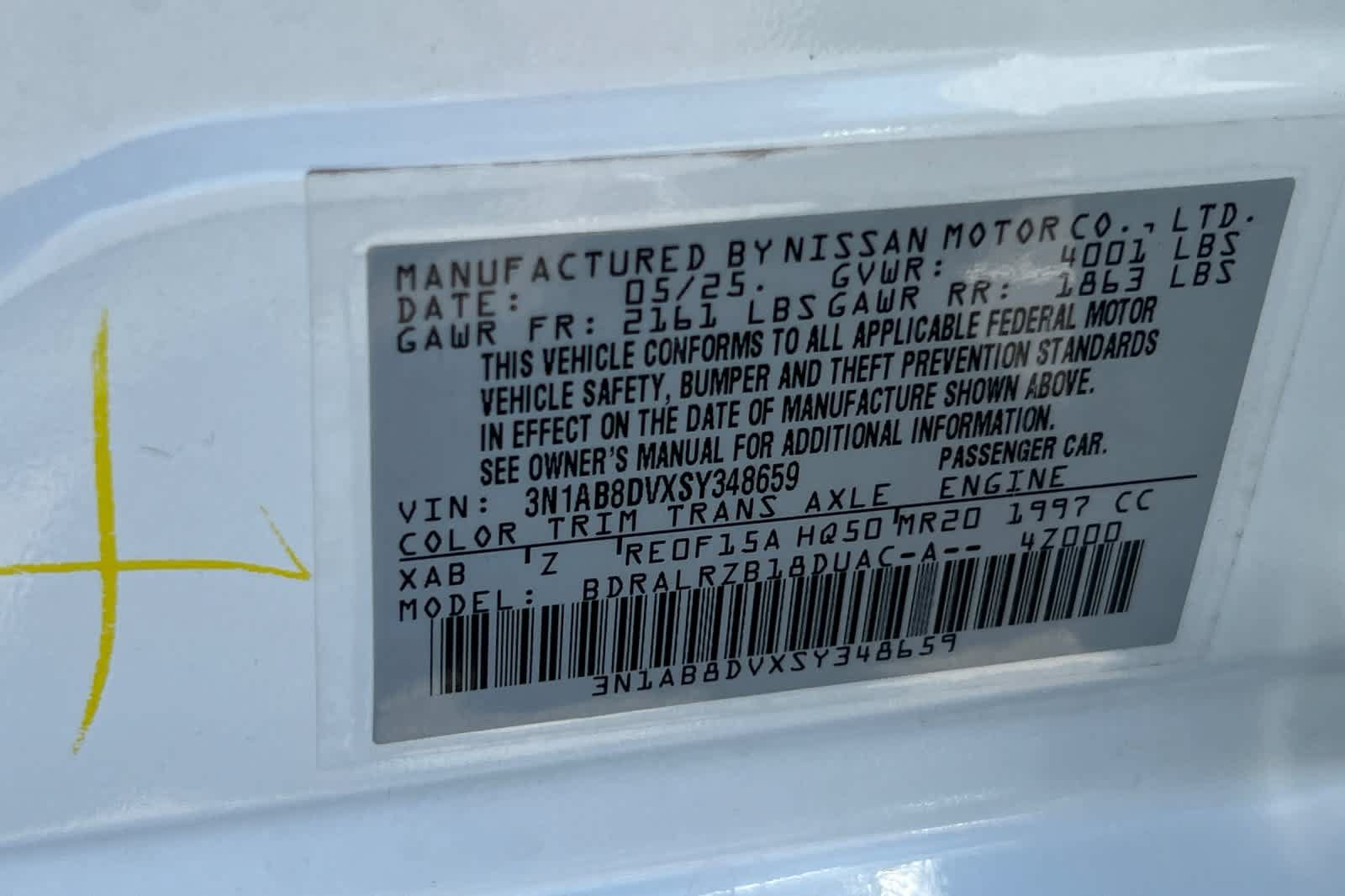 Used 2025 Nissan Sentra SR w/ Midnight Edition FWD image 32