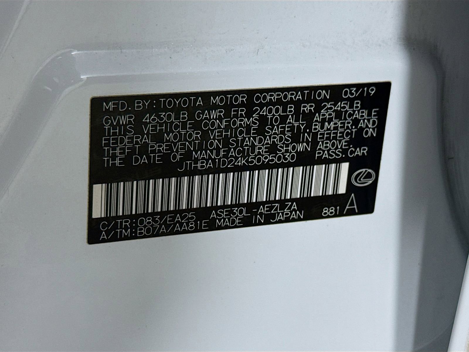 Used 2019 Lexus IS 300 F Sport w/ F Sport Package image 32