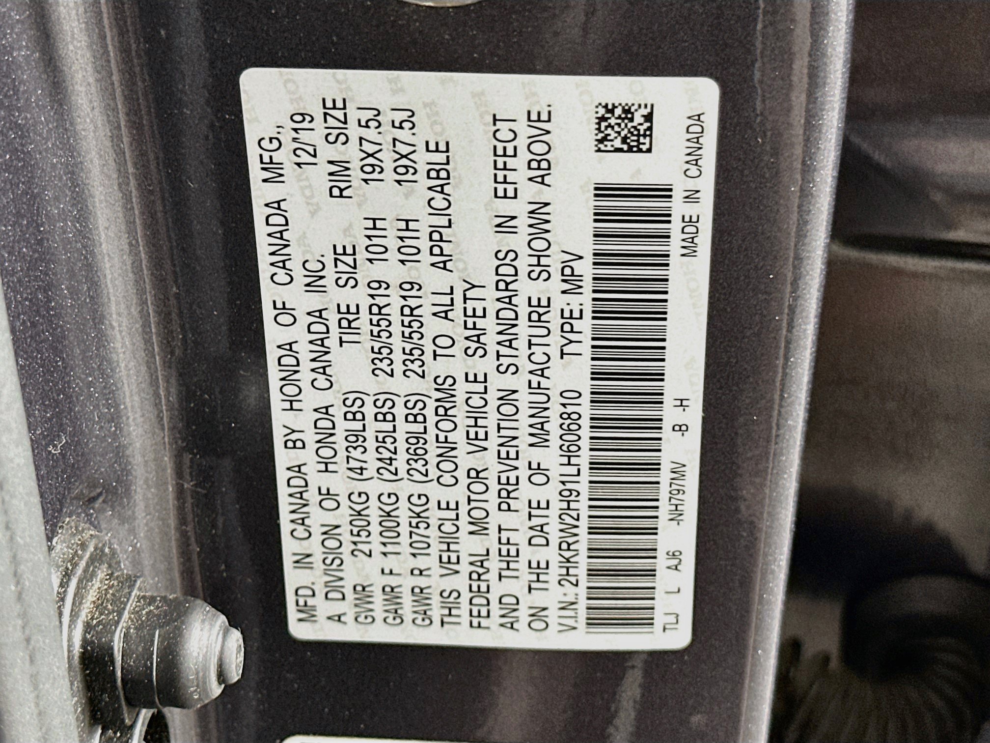 Used 2020 Honda CR-V Touring image 12