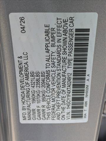 New 2026 Honda Accord SE image 17