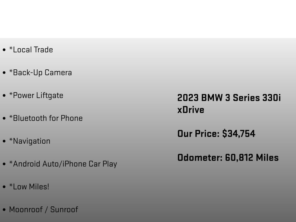 Used 2023 BMW 330i xDrive Sedan w/ M Sport Package AWD/4WD image 36