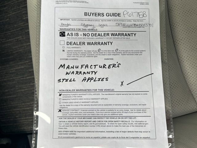 Used 2024 Honda Odyssey Elite image 30