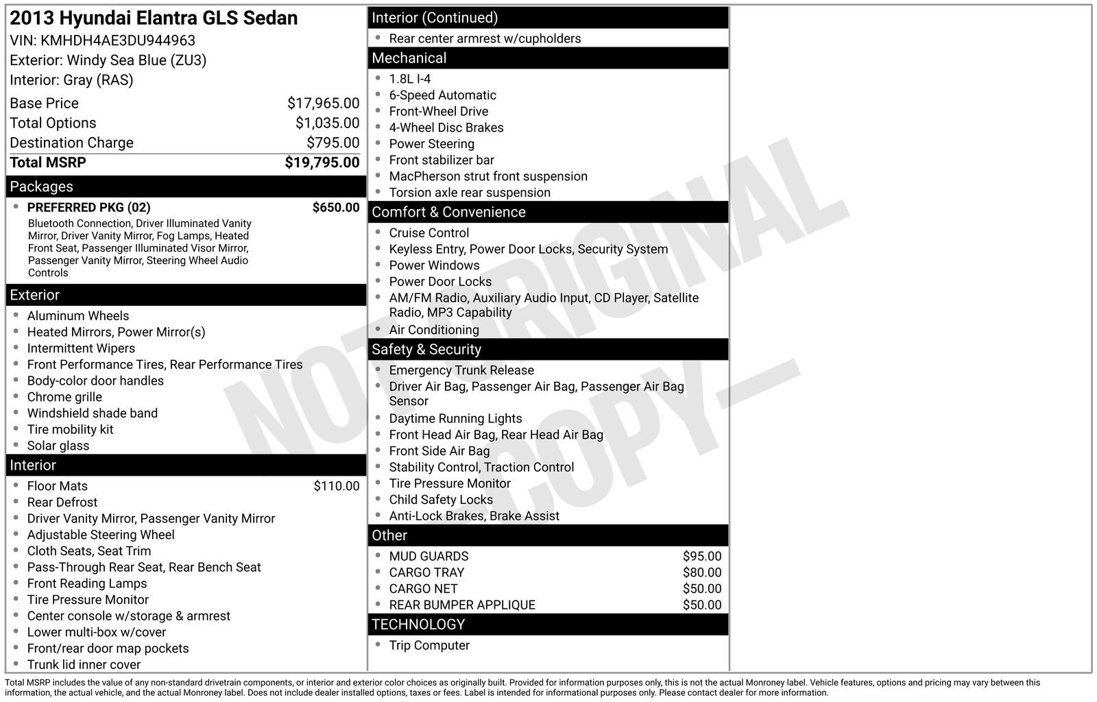 Used 2013 Hyundai Elantra GLS w/ Preferred Pkg FWD image 24