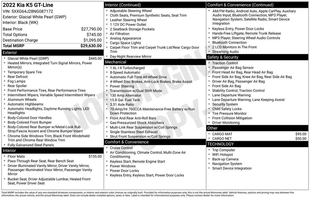 Used 2022 Kia K5 GT-Line AWD/4WD image 4