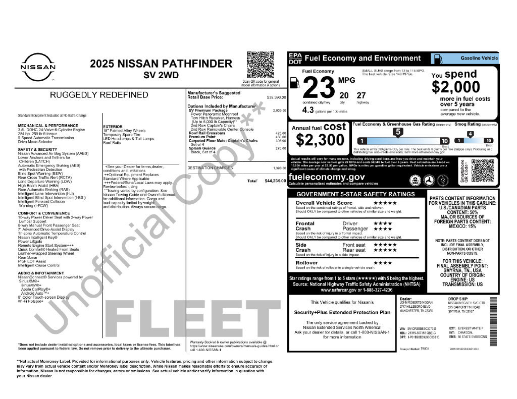 Certified 2025 Nissan Pathfinder SV w/ SV Premium Package FWD image 12