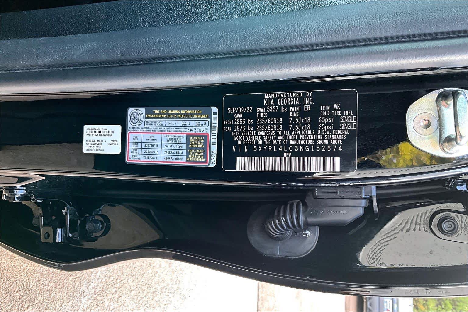 Used 2022 Kia Sorento S w/ Panoramic Sunroof Package FWD image 35