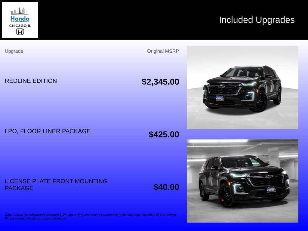 Used 2023 Chevrolet Traverse Premier w/ Redline Edition AWD/4WD image 10