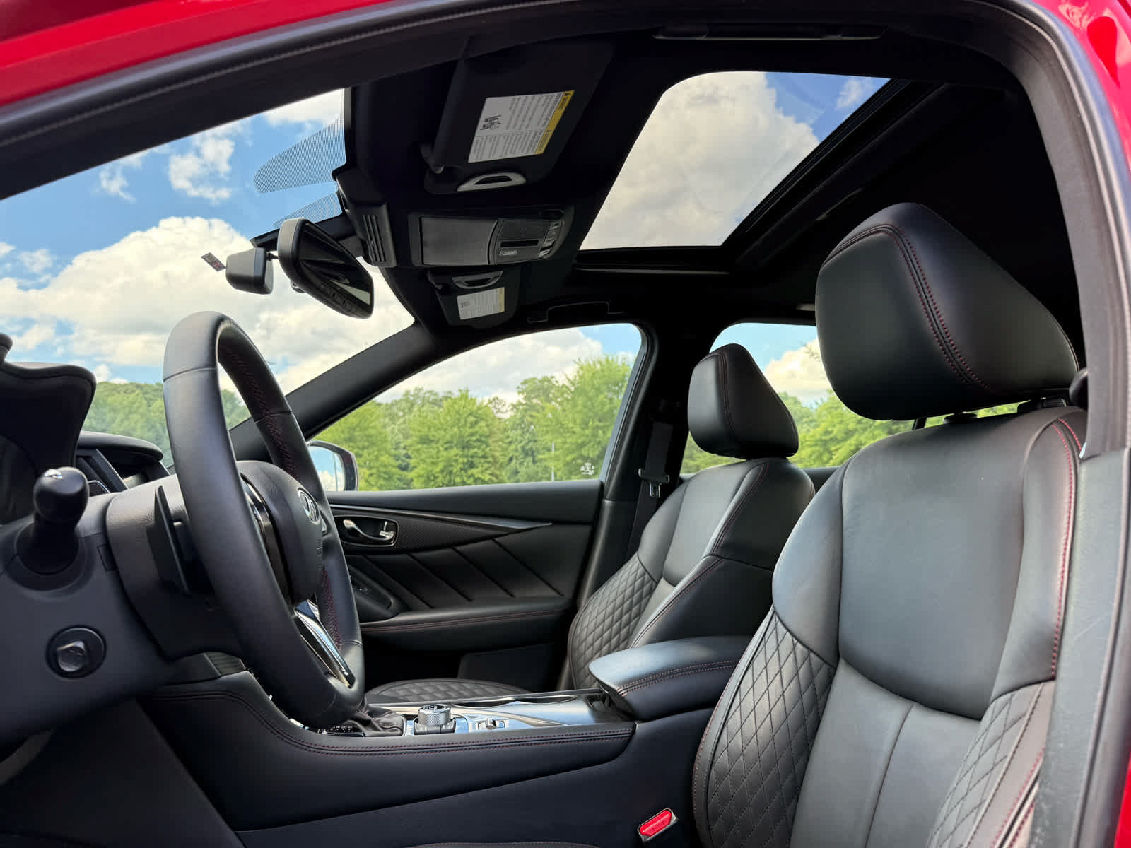 Used 2023 INFINITI Q50 Red Sport 400 w/ Carbon Fiber Package AWD/4WD image 24
