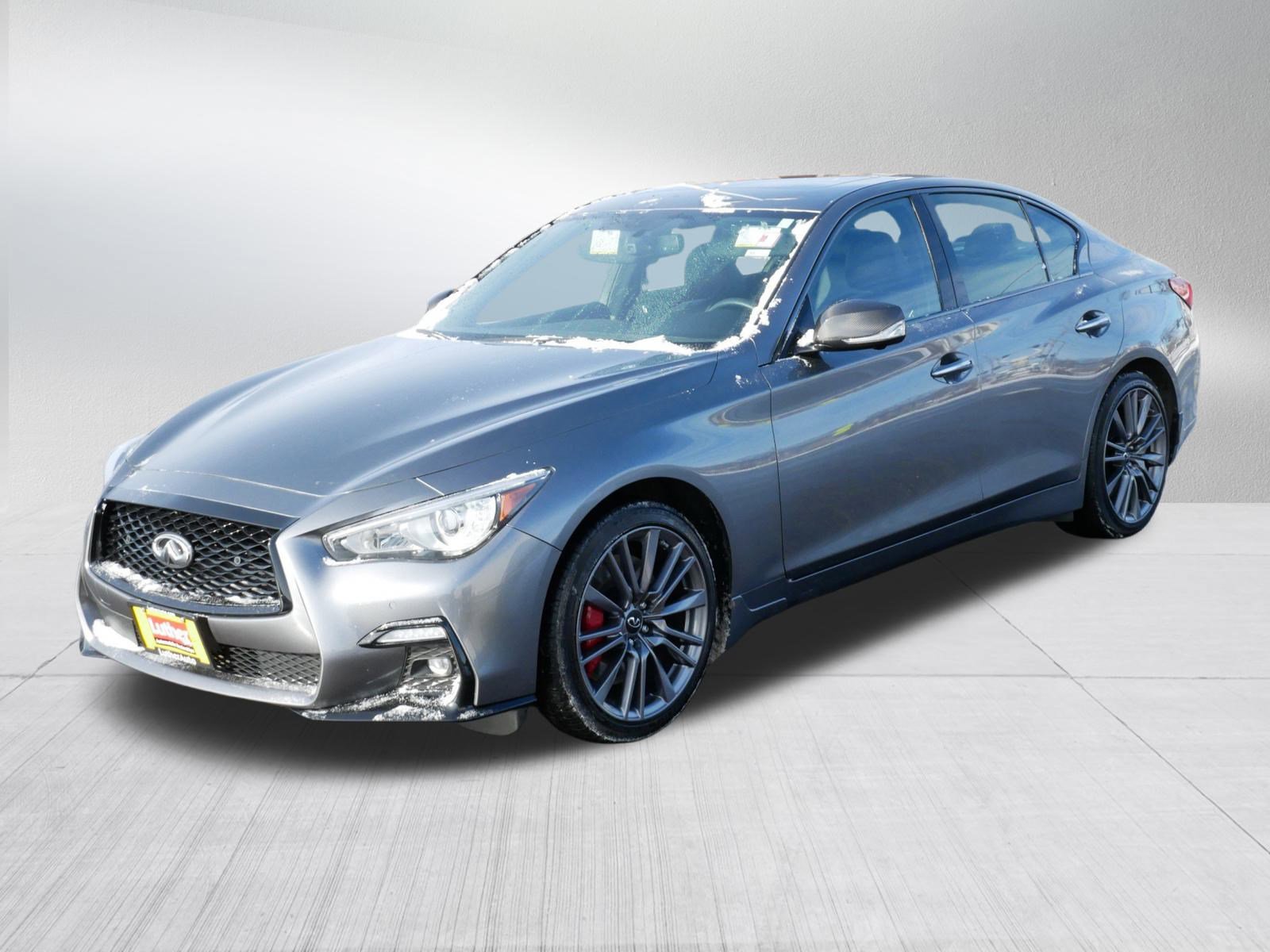 Used 2023 INFINITI Q50 Red Sport 400 w/ Carbon Fiber Package image 3