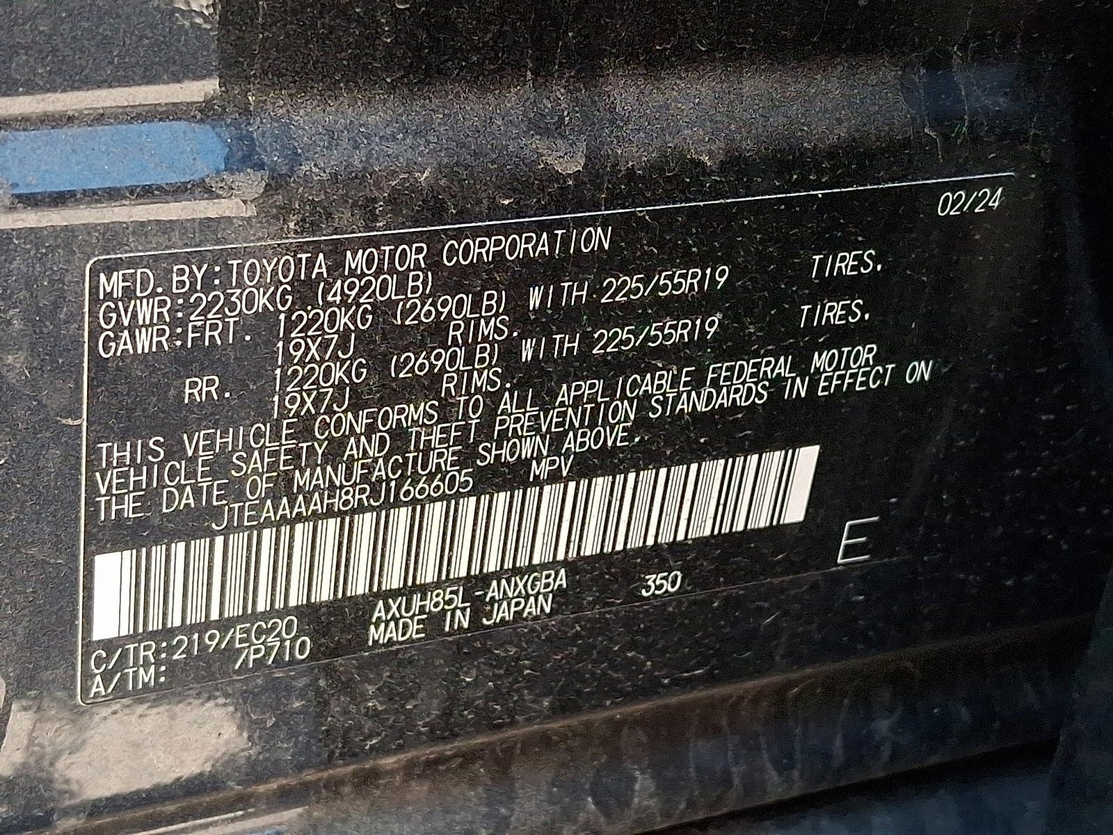 Certified 2024 Toyota Venza Nightshade AWD/4WD image 28