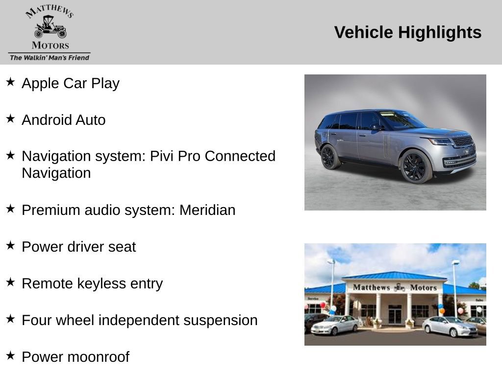 Used 2023 Land Rover Range Rover Long Wheelbase SE image 14