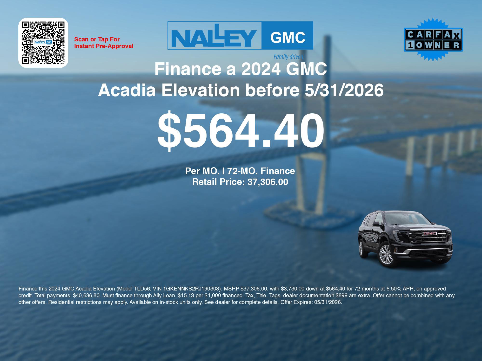 Used 2024 GMC Acadia Elevation AWD/4WD image 3