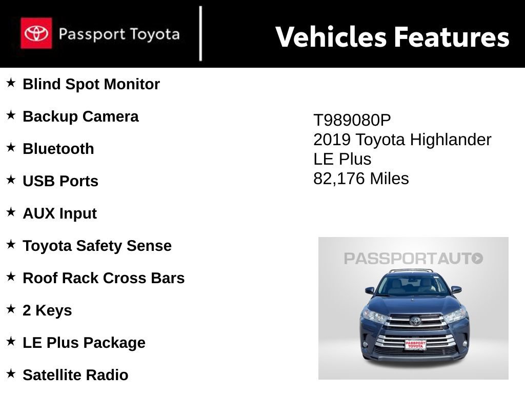 Used 2019 Toyota Highlander Plus AWD/4WD image 10