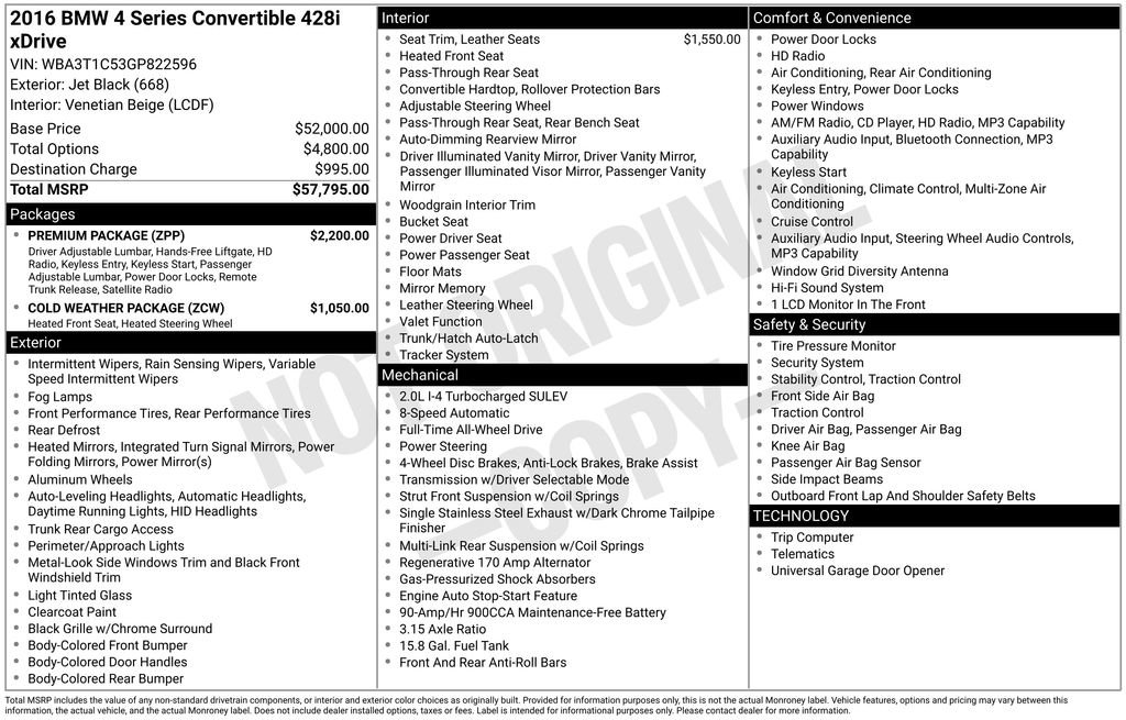 Used 2016 BMW 428i xDrive Convertible image 24