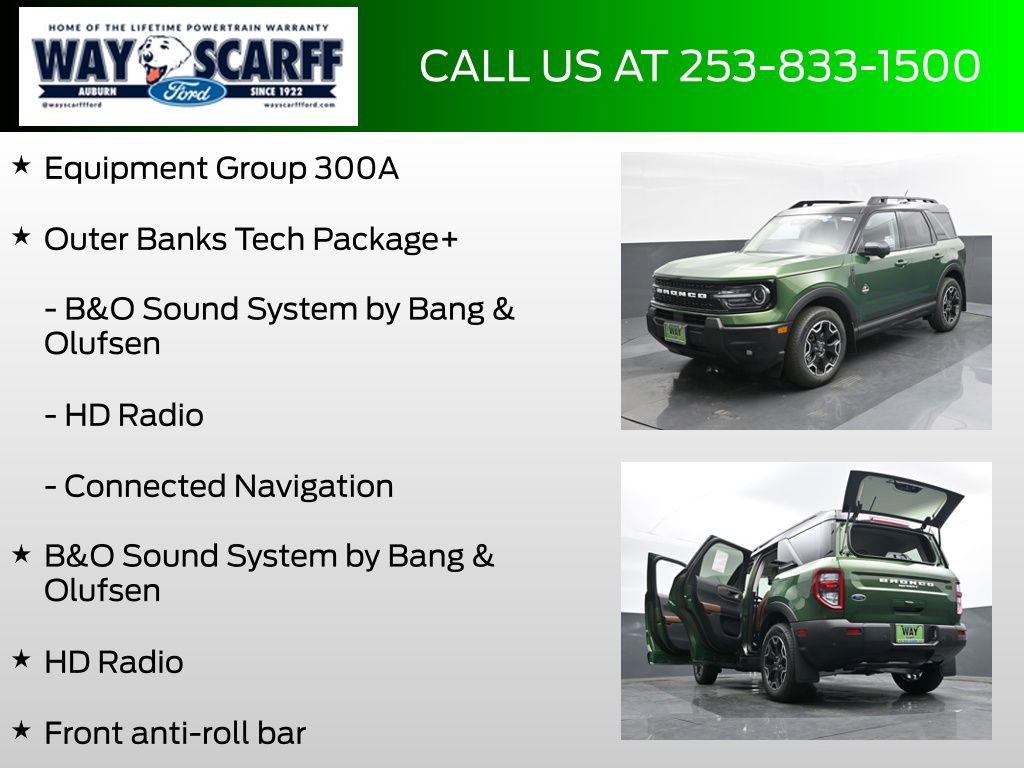 New 2025 Ford Bronco Sport Outer Banks w/ Outer Banks Tech Package+ AWD/4WD image 6