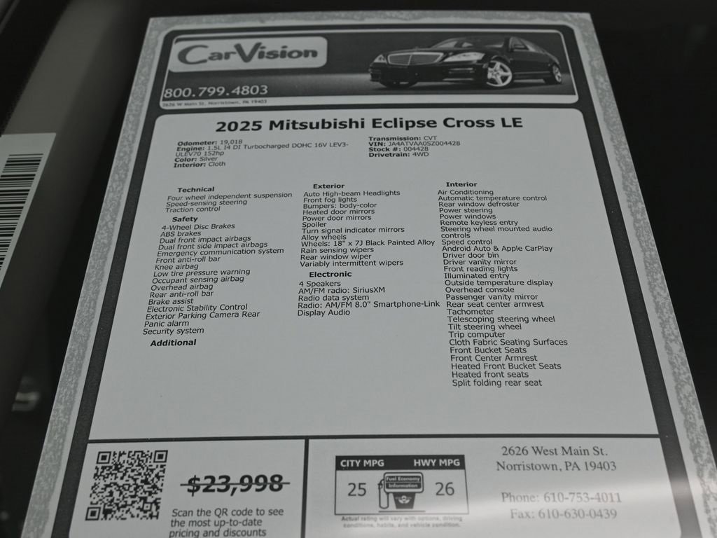 Used 2025 Mitsubishi Eclipse Cross LE image 34