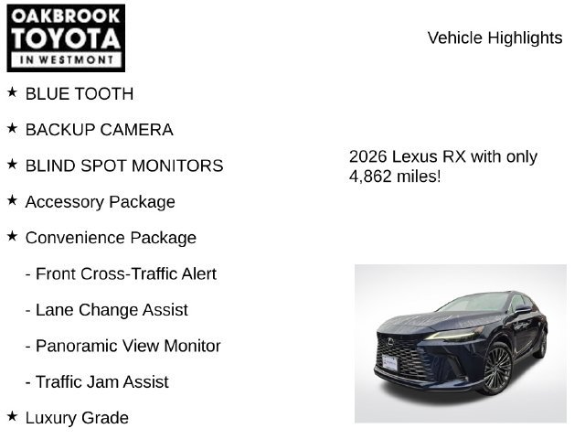Used 2026 Lexus RX 350 AWD w/ Convenience Package image 5