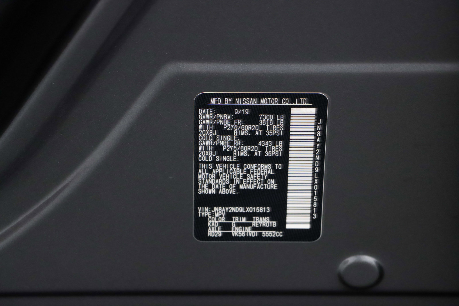 Used 2020 Nissan Armada SL w/ Premium Package image 36