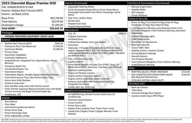 Used 2023 Chevrolet Blazer Premier AWD/4WD image 28