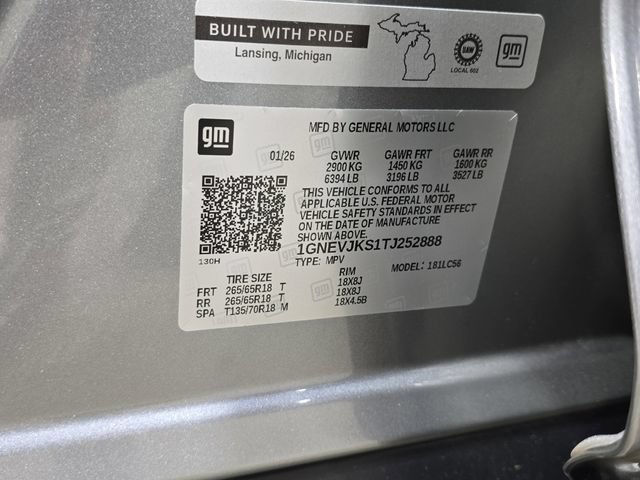 New 2026 Chevrolet Traverse Z71 w/ Enhanced Driving Package AWD/4WD image 40