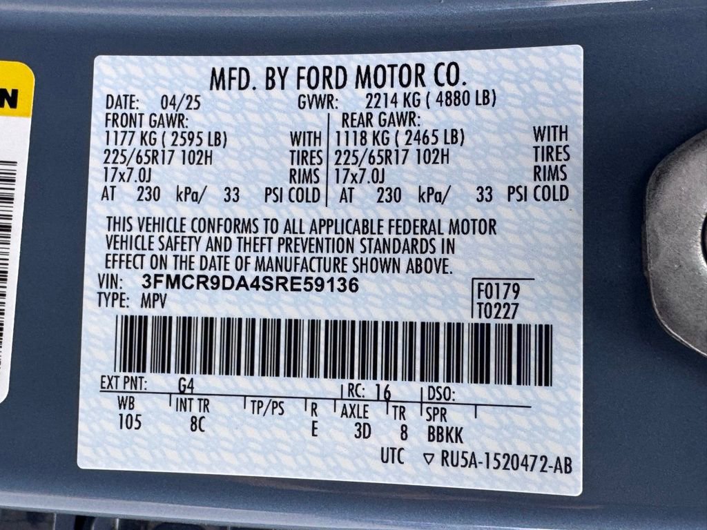Used 2025 Ford Bronco Sport Badlands AWD/4WD image 44