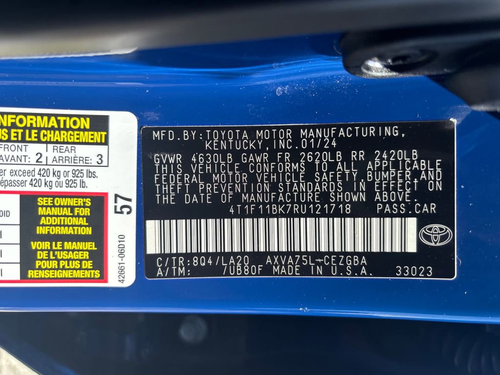 Certified 2024 Toyota Camry XLE w/ Cold Weather Package AWD/4WD image 34