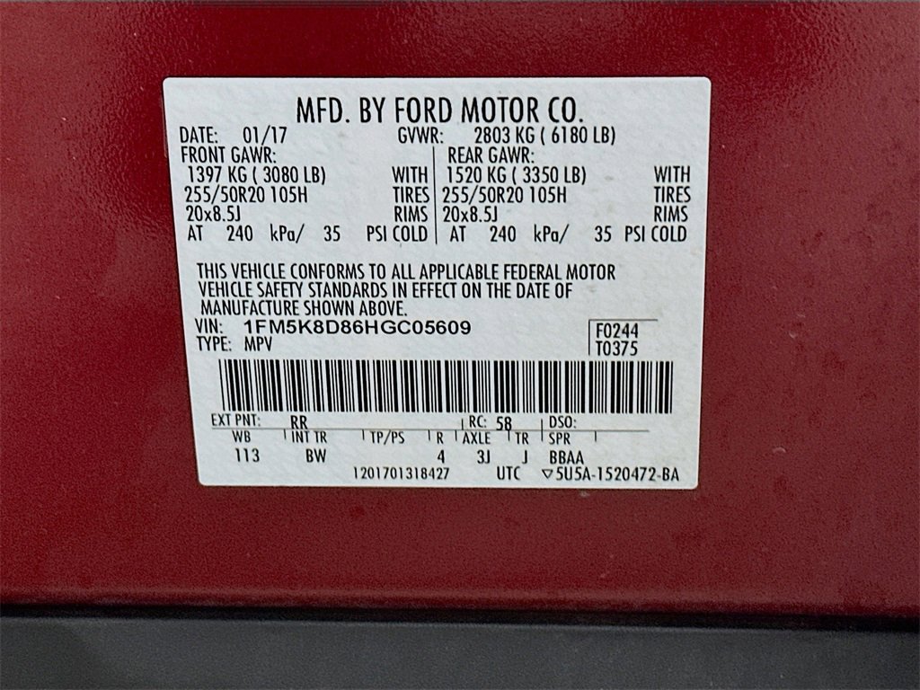 Used 2017 Ford Explorer XLT w/ Equipment Group 202A image 35