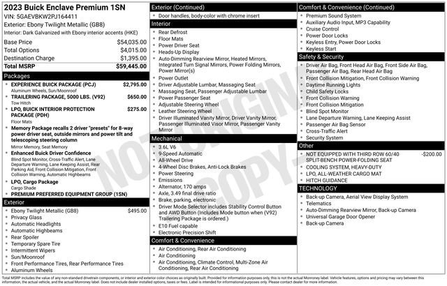 Used 2023 Buick Enclave Premium w/ Experience Buick Package image 5